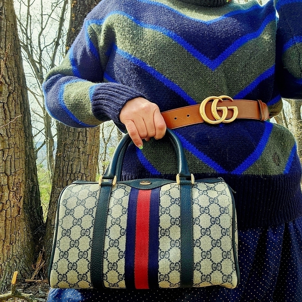 Gucci Vintage Mini Monogram Sherry Duffle - Picture 2 of 14